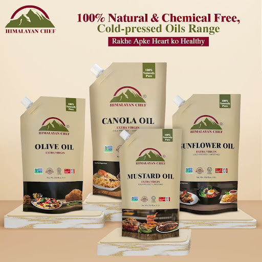 100% Natural and Chemical Free, Cold-pressed Oils Range