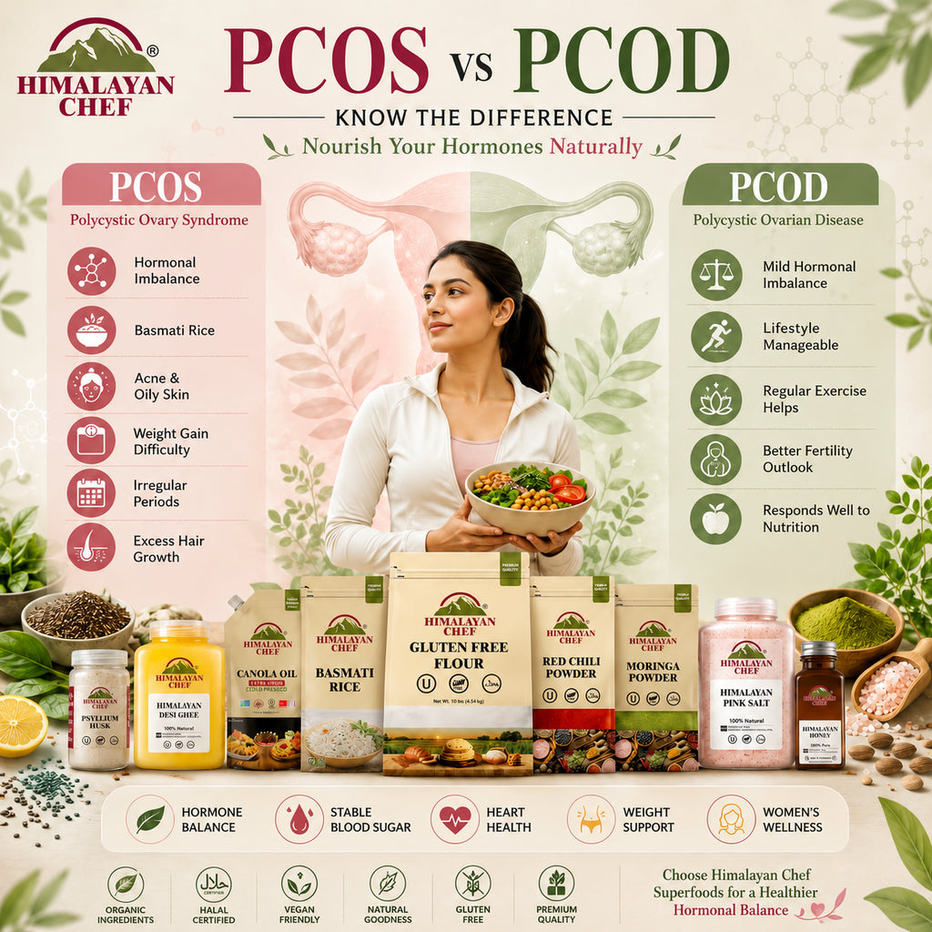 PCOD vs PCOS in Pakistan | Complete Guide with the Best Online Grocery Store Superfoods for Women 