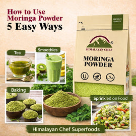 How to Use Moringa Powder: 5 Easy Ways-Himalayan Chef Superfoods