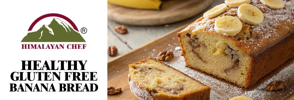 Banana Bread Recipe made with Gluten Free Flour and Wheat Flour : Healthy, Nutritious and Guilt Free Baking 