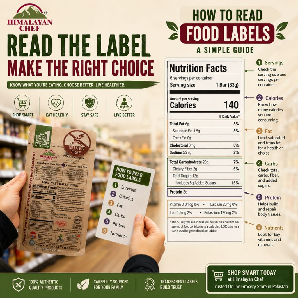 How to Read the Nutrition Facts Label | Online Shopping Guide from Best Grocery Store in Pakistan