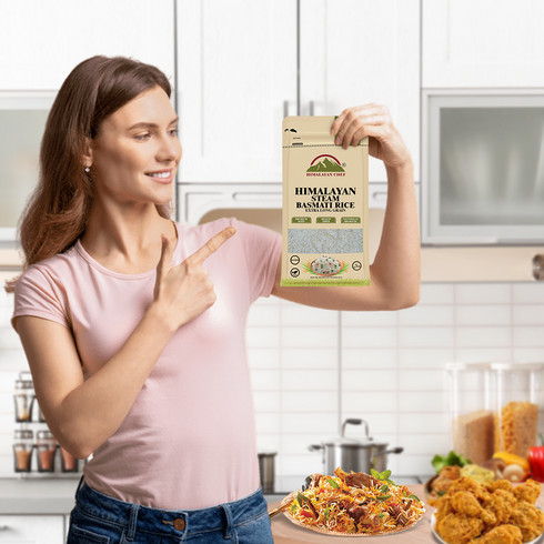 1121 Kainat Steam Basmati Rice - 10 lbs (4500g) | Himalayan Chef