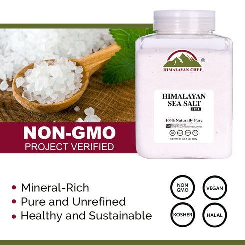 Sea Salt Fine Jar - 5 lbs (2268g) | Himalayan Chef