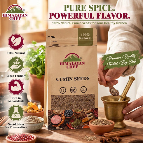 Gluten Free Cumin Seeds - 0.22 lbs (100g) | Himalayan Chef