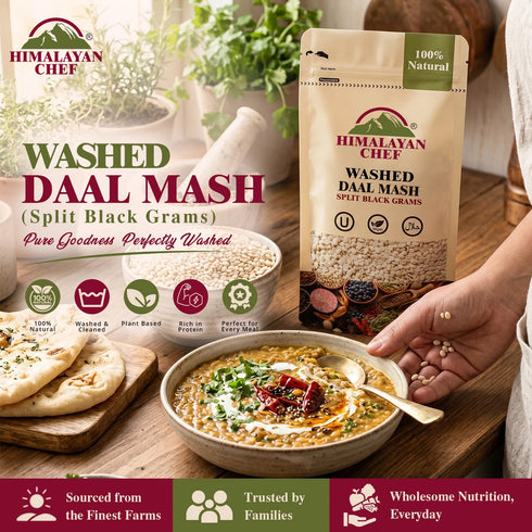 Gluten free Daal Mash Washed - 1 lbs (454g) | Himalayan Chef