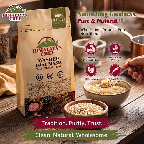 Gluten Free Daal Mash Washed - 2 lbs (908g) | Himalayan Chef