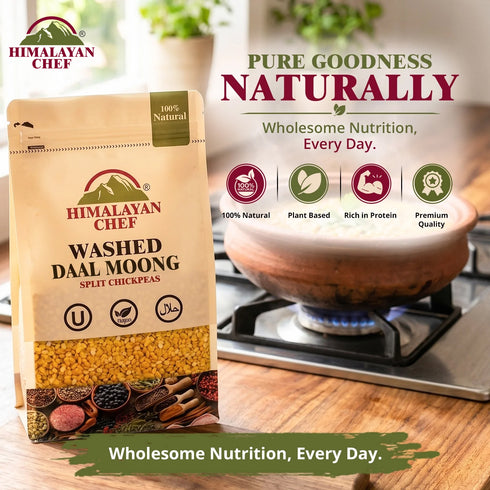 Gluten Free Daal Mong Washed - 1 lbs (454g) | Himalayan Chef