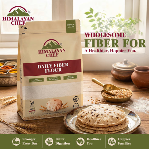Daily Fiber Multivitamin Flour (Atta) - 10 lbs (4540g) | Himalayan Chef