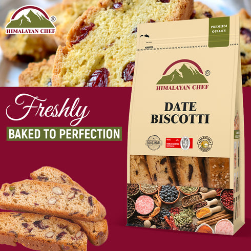 Dates Biscotti - 490g | Himalayan chef