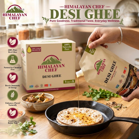 Himalayan Chef Desi Ghee-Craft bag - 11 lbs (1x5 Ltr)