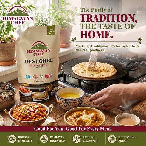 Himalayan Chef Desi Ghee- Craft bag - 2.2 lbs (1 Ltr)