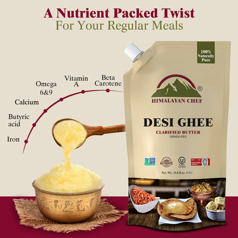 Himalayan Chef Desi Ghee-Craft bag - 11 lbs (1x5 Ltr)