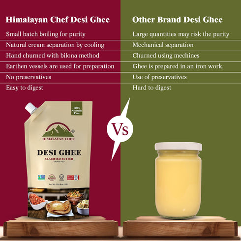 Himalayan Chef Desi Ghee-Craft bag - 11 lbs (1x5 Ltr)