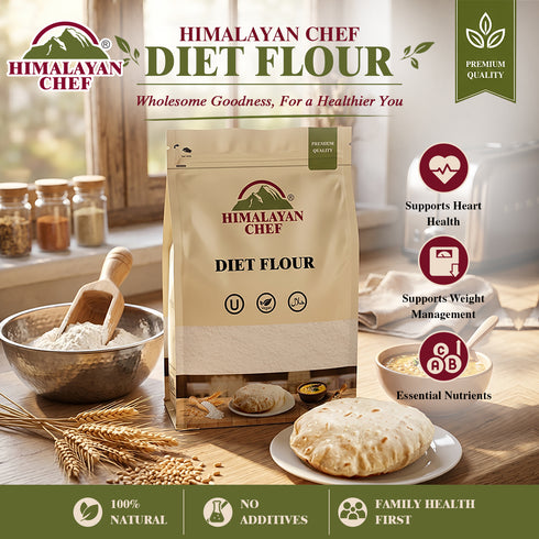 Diet Flour (Atta) - 10 lbs (4540g) | Himalayan Chef