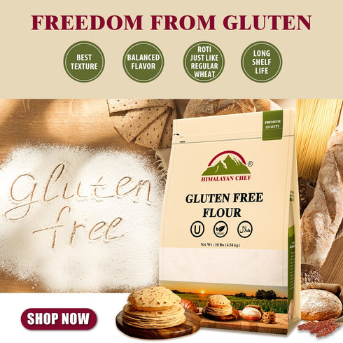 Gluten Free Flour (Atta) - 10 lbs (4.5kg) | Himalayan Chef