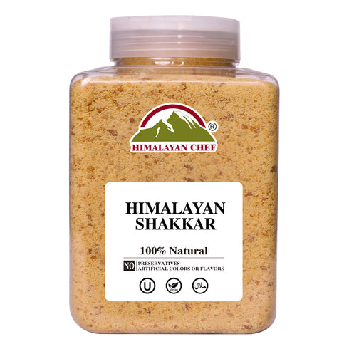 Shakkar (Jaggery Powder) Large Plastic Jar - 3.7 lbs (1700g) | Himalayan Chef