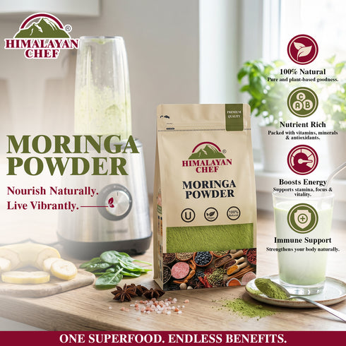 Organic Moringa Powder - 100g | Himalayan Chef