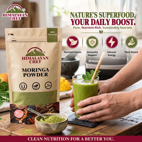 Gluten Free Organic Moringa Powder - 100g | Himalayan Chef