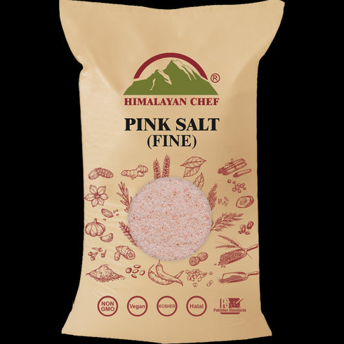 Pink Salt Fine - 22.7 kg | Himalayan Chef