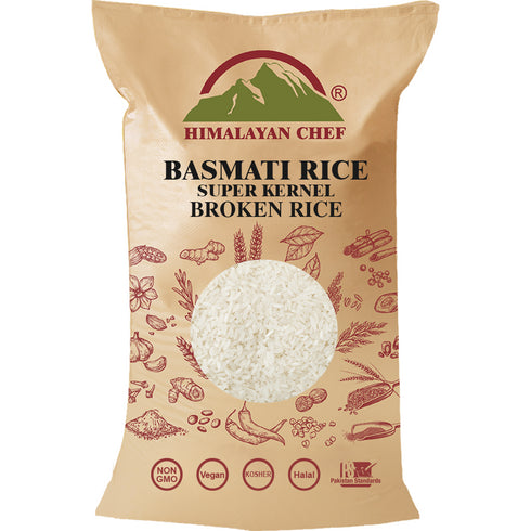 Super Kernal Basmati Broken Rice - 50 lbs (22700g) | Himalayan Chef
