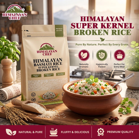 Super Kernel Basmati Broken Rice - 10 lbs (4500g) | Himalayan Chef