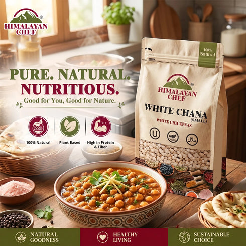 Gluten Free White Chana (Standard) - 2 lbs (908g) | Himalayan Chef