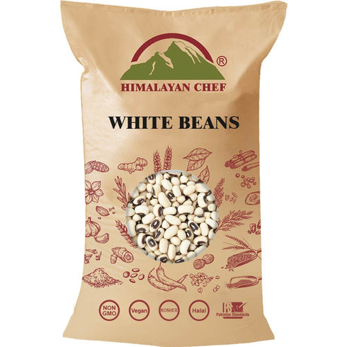 White Beans (Lobia) - 50 lbs (22700g) | Himalayan Chef