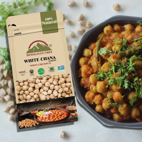 White Chana (Premium) - 1 lbs (454g) | Himalayan Chef