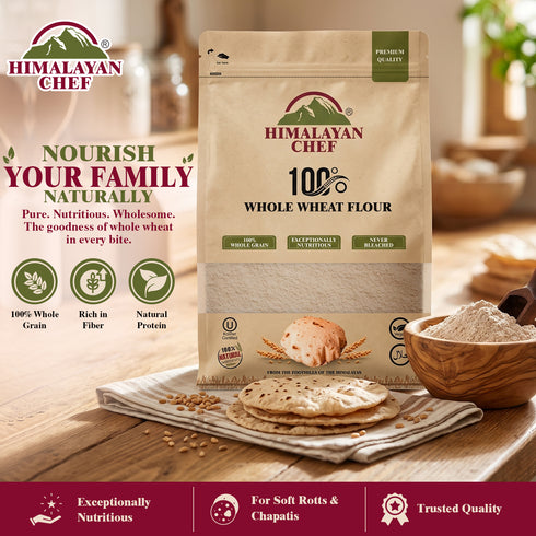 Whole Wheat Flour (Chakki Atta) -10 lbs (4540g) | Himalayan Chef