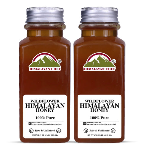 Himalayan Chef Wildflower Honey - 2 lbs (960g) | Pack of 2