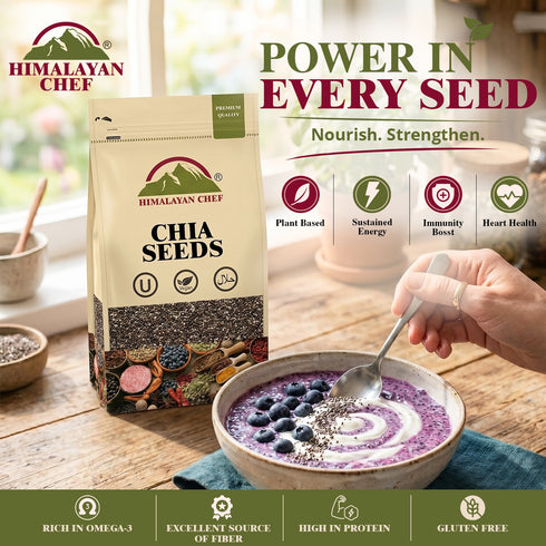 Chia Seeds 0.2lbs (100g)| Himalayan Chef