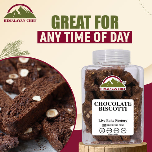 Almond Chocolate Biscotti - 850g | Himalayan Chef