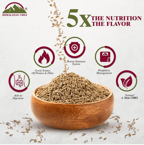 Cumin Seeds - 0.22 lbs (100g) | Himalayan Chef