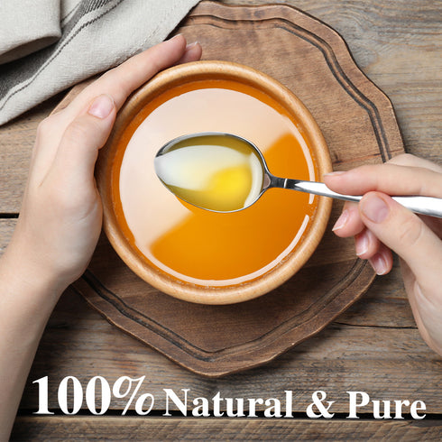 Desi Ghee Square Plastic jar - 0.66 lbs (0.3 Ltr) | Himalayan Chef