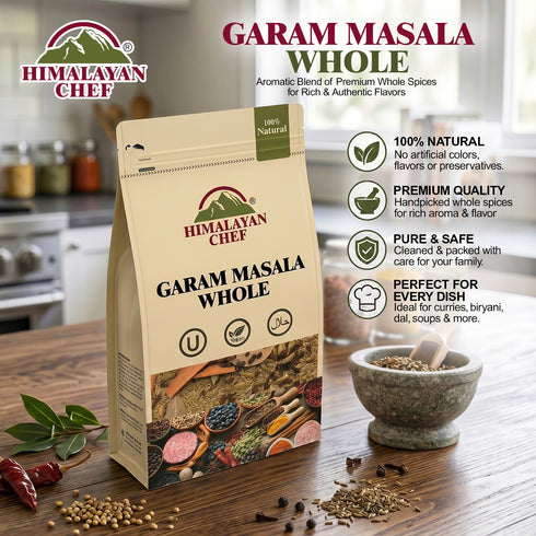 Garam Masala Whole - 0.22 lbs (100g) | Himalayan Chef