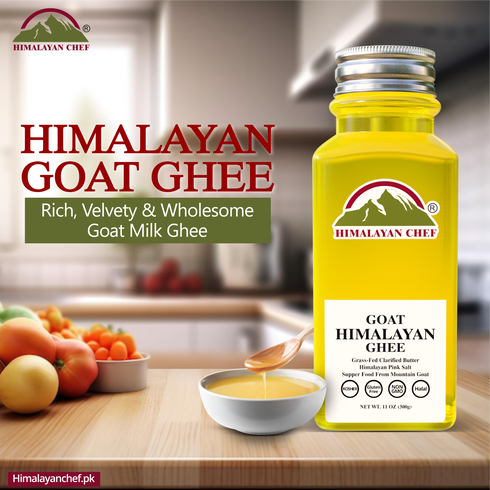Himalayan Desi Goat Ghee- Square Plastic jar 0.66 lbs (0.3 Ltr)