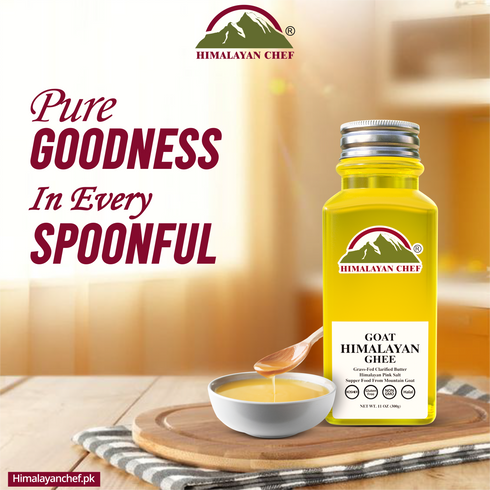 Himalayan Desi Goat Ghee- Square Plastic jar 0.66 lbs (0.3 Ltr)