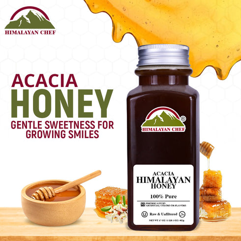 Acacia Honey - 1 lbs (480g) | Himalayan Chef