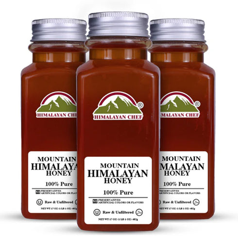 Himalayan Chef 100% Pure Honey Jar - 3 lbs (1440) | Pack of 3