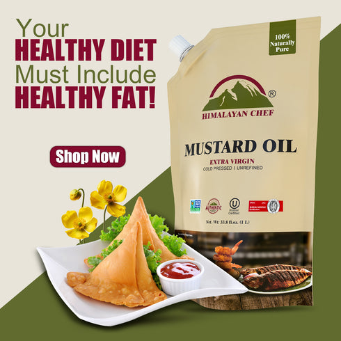 Himalayan Chef Mustard Oil - 11 lbs (1x5 Ltr) | Unrefined Extra Virgin