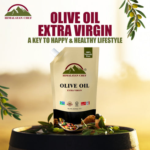 Olive Oil (Extra Virgin) - 2.2 lbs (1 Ltr) | Himalayan Chef