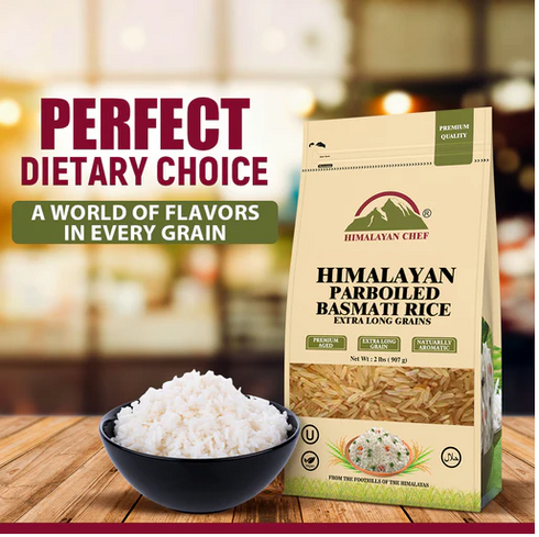 1121 Kainat Parboiled (Sella) Basmati Rice - 2 lbs (908g) | Himalayan Chef