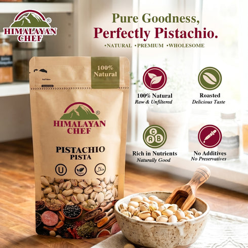 Pistachio (Pista) with Shell - 0.2 lbs (100g) | Himalayan Chef