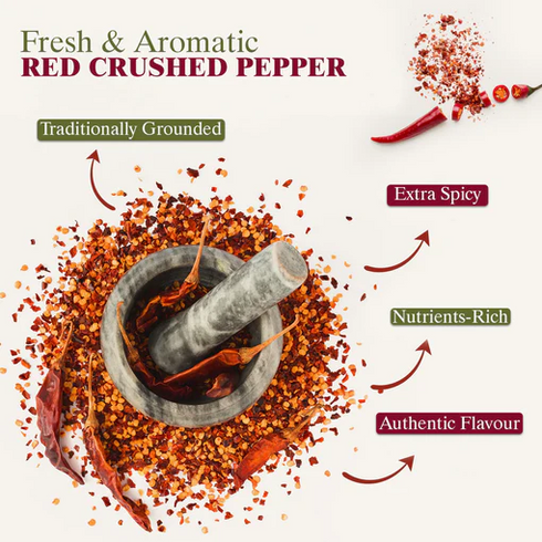Red Chili Crushed - 0.2 lbs (100g) | Himalayan Chef