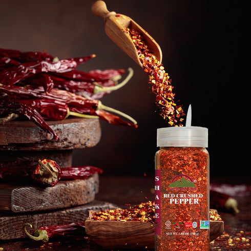 Red Chilli Crushed Plastic Shaker - 0.24 lbs (110g) | Himalayan Chef