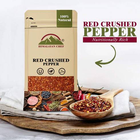 Red Chili Crushed - 0.2 lbs (100g) | Himalayan Chef