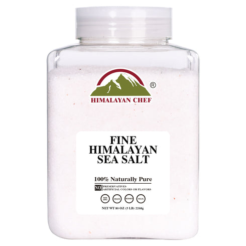 Sea Salt Fine Jar - 5 lbs (2268g) | Himalayan Chef