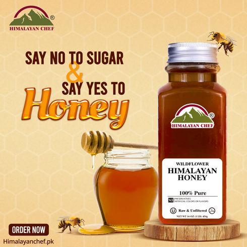 Wildflower Honey - 1 lbs (480g) | Himalayan Chef