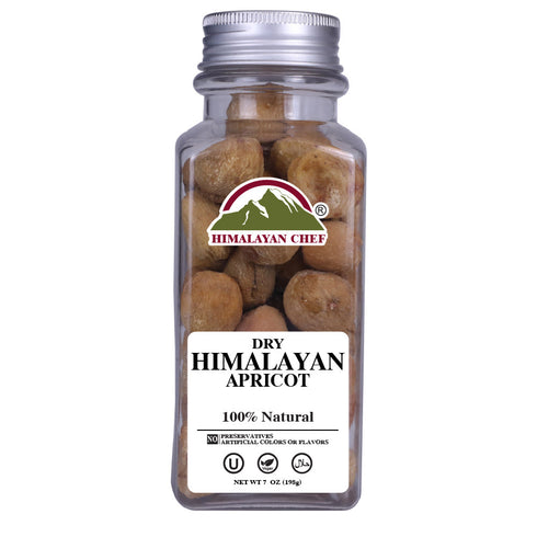 Dried Khubani (Apricot) Square Jar - 0.4 lbs (198g) | Himalayan Chef