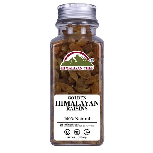 Golden Raisin Square Jar - 0.44 lbs (198g) | Himalayan Chef
